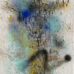 Apstraktne slike, slike na platnu, miješana tehnika, kolaž, akril, pastela, ugljen na platnu.