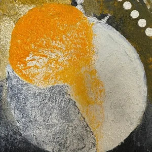 Apstraktne slike, slike na platnu, Mjesec, ulje na platnu.