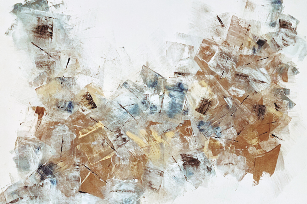 Apstraktna umetnicka slika na platnu