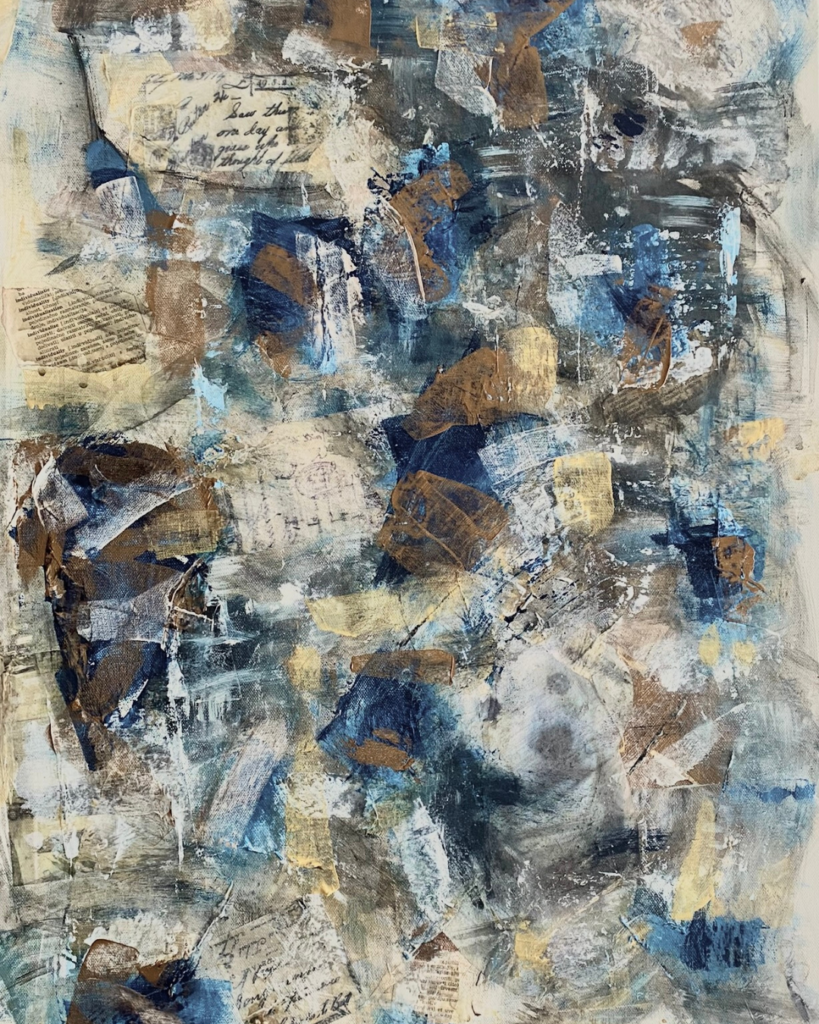 Apstraktna umetnicka slika na platnu