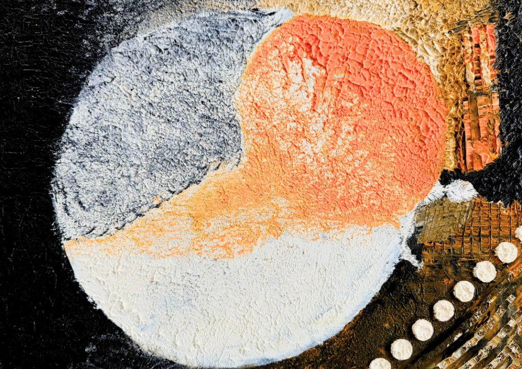 Apstraktna umetnicka slika ulje na platnu