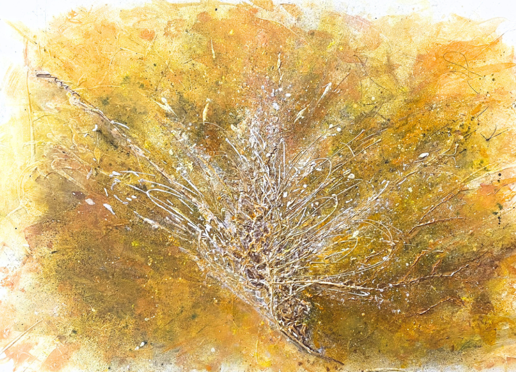 Apstraktna umetnička slika na platnu