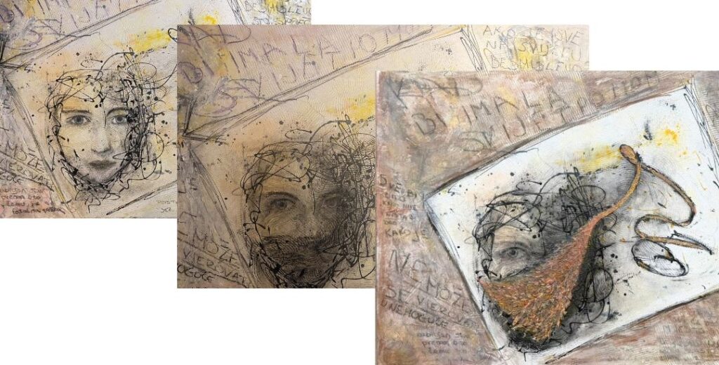 Portret, Alisa u zemlji čuda, slike na platnu