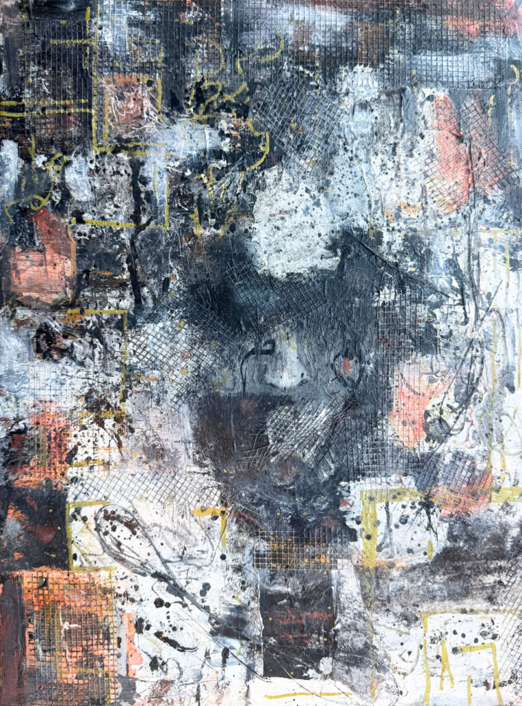 Apstraktni portret na platnu